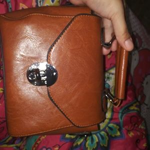 Cognac Crossbody Purse